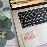 Christian gift | Faith sticker | Bible verse decal | But God