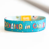 Created in Christ Stretchy Bracelet - Kids
