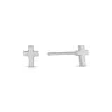 Small Cross Studs On Velvet Tag