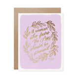 "Woman Who Fears the Lord" Card