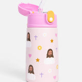 Pink Jesus Water Bottle – 13.5oz Stainless Steel