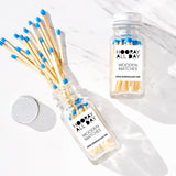 Colorful Wooden Matches In Little Glass Bottle 