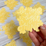 Let your light shine sticker | Christian gifts | Faith decal