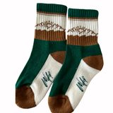 Green Wild Merino Wool Moisture - Hiking Kid's Socks