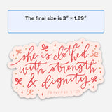 Christian stickers | Proverbs 31 sticker | Bible journaling