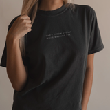 Can't Throw Stones Tee- Charcoal | Christian Faith Tee