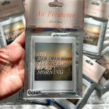 His mercies are new every day, car air freshener