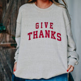 Give Thanks Knit Sweatshirt