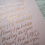 May The Lord Bless You Letterpress Notebook