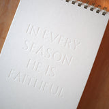 In Every Season Letterpress Notebook