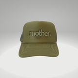Mother. Embroidered Trucker Hat - Olive