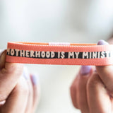 Motherhood is My Ministry Stretchy Bracelet