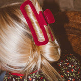 Ruby XL Velvet Claw Clip