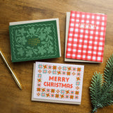 Christmas Blessings Gingham Card