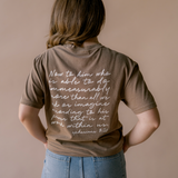 Immeasurably More Tee - Espresso